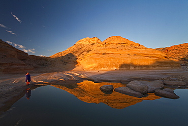 Sunrise for photographers on Punta Colorado on Isla San Jose in the Gulf of California (Sea of Cortez), Baja California Sur, Mexico. 