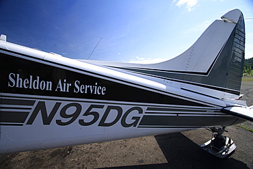 Flightseeing in Denali National Park with Sheldon Air starting in Talkeetna and approaching Mt. McKinley from the south in the Alaska Range, Denali National Park, Alaska