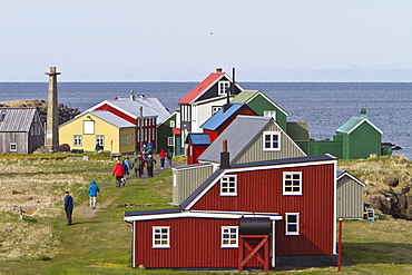 A view of remote Flatey Island, Iceland