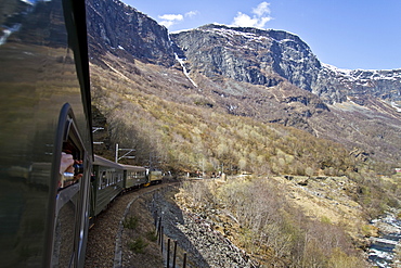 Views from the Bergen Railway route from Myrdal to the town of Flam, Norway.