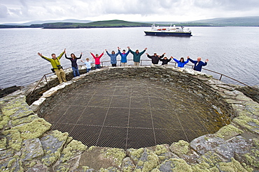 View of Mousa Island in Shetland, Scotland