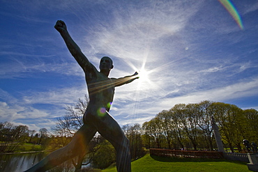 Views from the Vigeland Sculpture Park in the city of Oslo, Norway