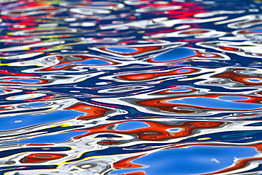 Reflections in the calm waters near the Lindblad Expedition ship National Geographic Explorer in the waters of Norway