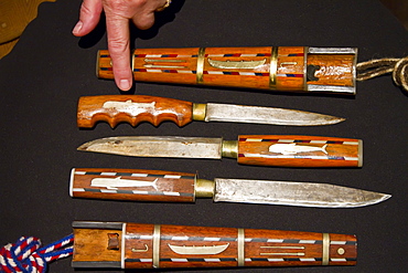 Traditional whaling knife from Faoroe Islands. This knife is the Faroese pilot whale hunt's most distinguished equipment