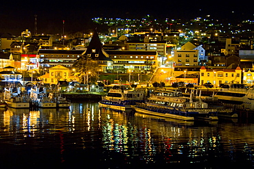 Views of the town of Ushuaia, Argentina