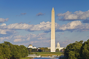 Views of the Washington Monument in Washington, D.C., USA