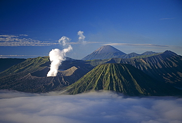 Mount Bromo  - an active volcano.  Java, Indonesia