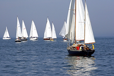 Yachts. Classic Boats, Sailing River Dart, Dartmouth, Devon.