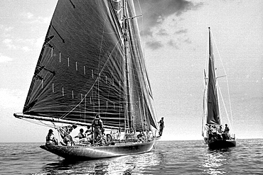 Yachts. Classic Boats, Sailing River Dart, Dartmouth, Devon.