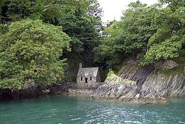 dartmouth -old boat houseBoat House. River Dart, Dartmouth, Devon.