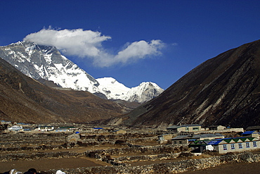 Mountains of Nepal, from Everest Trail. Nepal