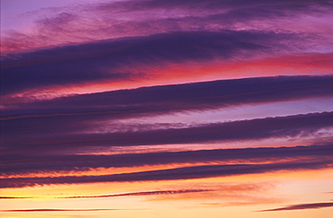 clouds, sunset, january 2002, angus, scotland