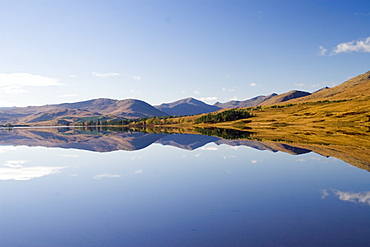 Freshwater loch.  Black Mount by Rannoch Moor near Glencoe, Scotland.