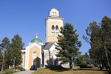 Kerimaki church, the largest wooden church in the world, built 1847, with a capacity for 5000 people, near Savonlinna, Finland, Scandinavia, Europe