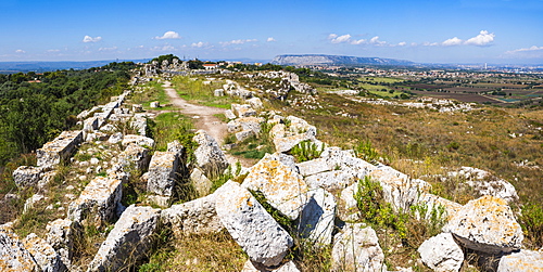 Eurialo Casle (Castello Eurialo), ruins of the Greek Castle, Syracuse (Siracusa), Sicily, Italy, Europe 