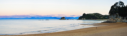 Kaiteriteri Beach at Sunset, Tasman Region, South Island, New Zealand, Pacific 