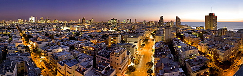 Tel Aviv Cityscape in the afterglow, Israel, Middle East