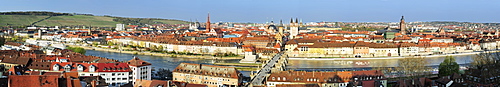 Panorama of Wuerzburg, Bavaria, Germany