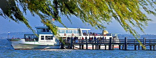 Chiemsee Steamer, Chiemsee, Chiemgau, Upper Bavaria, Bavaria, Germany