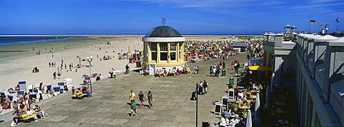 Boardwalk, Borkum, East Frisian Island, Lower Saxony, North Sea, Germany, Europe