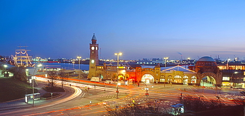 Dusk in St. Pauli, Hamburg, Germany