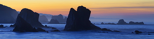 Coast scenery near Santa Marina, Asturias, Green Spain, Spain