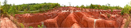 Panorama of Badlands, Milton, Ontario