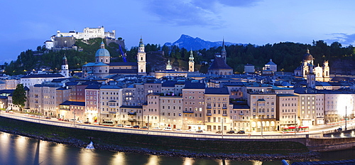 View over the old town of Salzburg, UNESCO World Heritage Site, Salzburg, Salzburger Land, Austria, Europe 