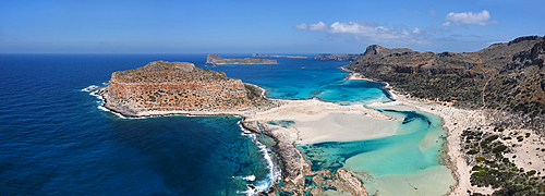 Balos Beach and Bay, Peninsula of Gramvousa, Chania, Crete, Greek Islands, Greece, Europe