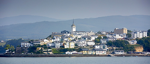 Town of Castropol in Asturias, Northern Spain