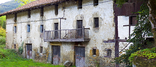 Traditional Basque architecture in the Biskaia Basque region of Northern Spain