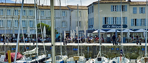 Harbour scene Quai Job Foran, St Martin de Re on Ile de Re in France