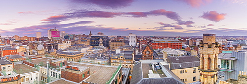 Panoramic view of Glasgow, Scotland, United Kingdom, Europe