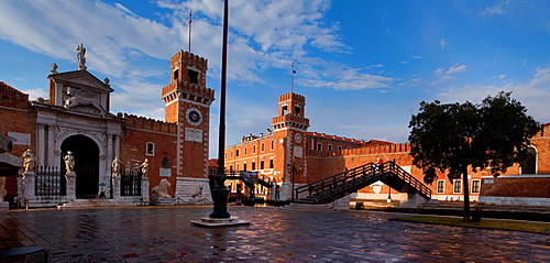 The Venetian Arsenal, Venice, Veneto, Italy, Europe