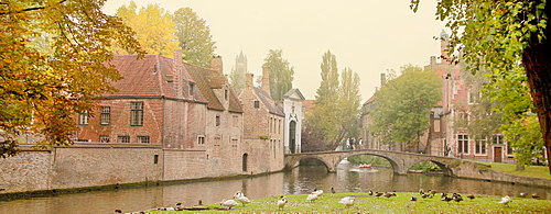 Begijnhof, Bruges, UNESCO World Heritage Site, Flemish Region, West Flanders, Belgium