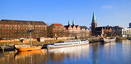 Weser River, Bremen, Germany, Europe