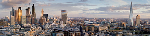 City panorama from St. Pauls, City of London, London, England, United Kingdom, Europe