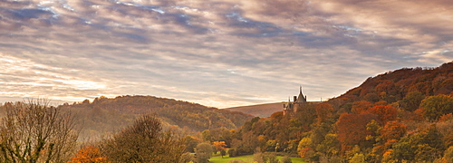 Castell Coch (Castle Coch) (The Red Castle), Tongwynlais, Cardiff, Wales, United Kingdom, Europe 