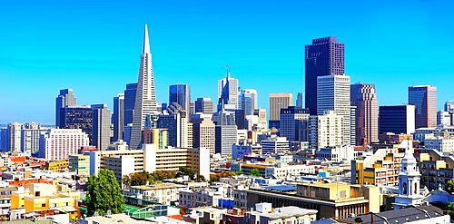 Financial district skyline, San Francisco, California, USA