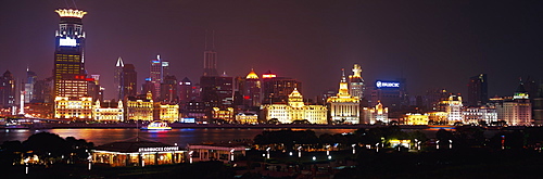 The Bund from Pudong at night, Shanghai