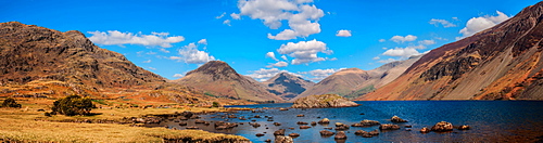 Wastwater and Great Gable, Wasdale Valley, Lake District National Park, Cumbria, England, United Kingdom, Europe