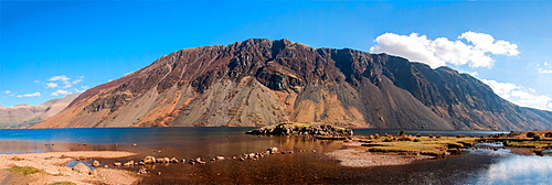 The Screes and Wastwater, Wasdale, Lake District National Park, Cumbria, England, United Kingdom, Europe