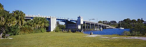 Bridge over a river, Nokomis, Florida, USA