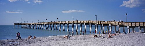 Pier on the sea, Gulf of Mexico, Venice, Florida, USA