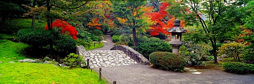 Stone Bridge The Japanese Garden Seattle WA USA