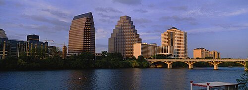 Bridge over a river, Congress Avenue Bridge, Austin, Texas, USA