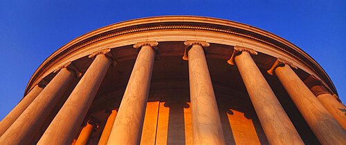 Low angle view of a building, Jefferson Memorial, Washington DC, USA