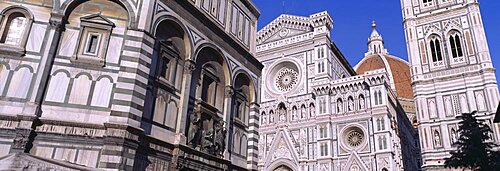 Low angle view of a cathedral, Duomo Santa Maria Del Fiore, Florence, Italy