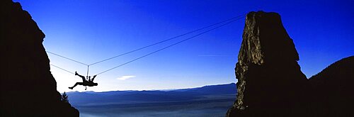 Climber Hangover Pinnacle Grand Teton National Park WY