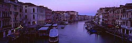 Buildings along a canal, Venice, Italy